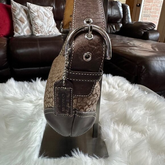 Coach Signature Soho Canvas/Leather Mini Hobo Bag - Picture 4 of 11